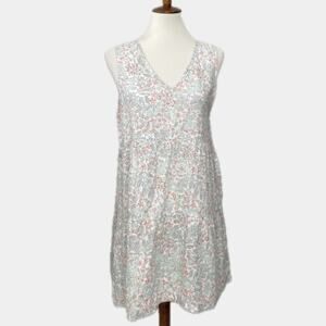 Joie Linen Floral Tiered Tunic Dress Women's Size medium